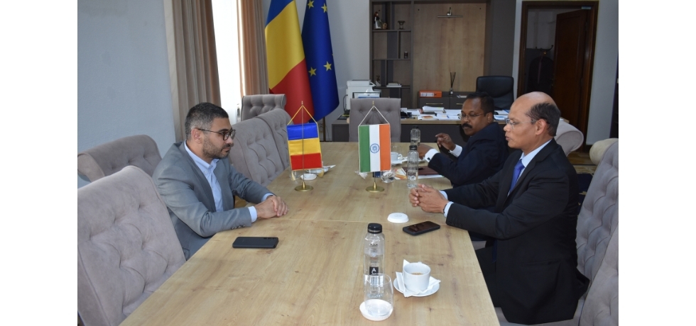 Ambassador Dr. Manoj Kumar Mohapatra called on H.E. Mr. Petre-Florin Manole, Minister of Labour, Familiy, Youth and Social Solidarity.